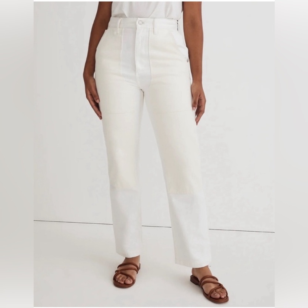 Madewell white/cream jeans NWT